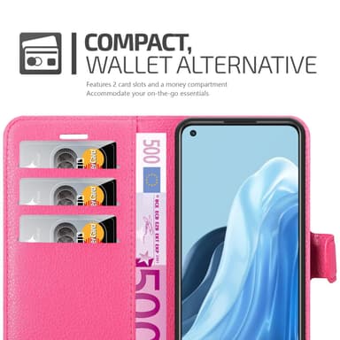Oppo FIND X5 LITE / Reno7 5G Plånboksfodral Skal (Rosa)