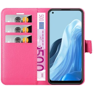 Oppo FIND X5 LITE / Reno7 5G Plånboksfodral Skal (Rosa)