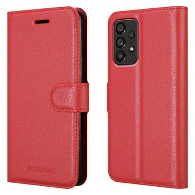 Samsung Galaxy A53 5G Plånboksfodral Skal (Röd)
