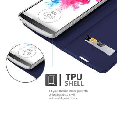 LG G3 Fodral Skal Case (Blå)