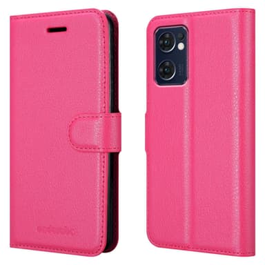 Oppo FIND X5 LITE / Reno7 5G Plånboksfodral Skal (Rosa)