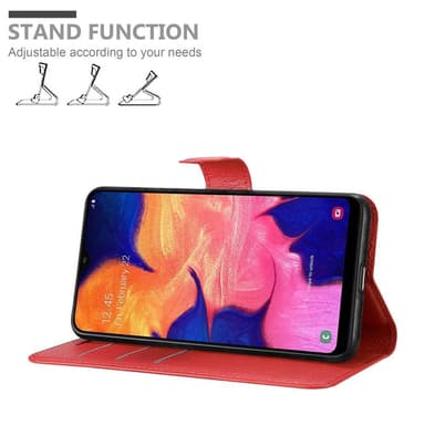Samsung Galaxy A10 / M10 Plånboksfodral Skal (Röd)