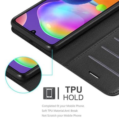 Samsung Galaxy A31 Plånboksfodral Skal (Svart)