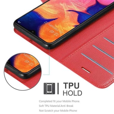 Samsung Galaxy A10 / M10 Plånboksfodral Skal (Röd)