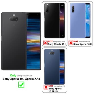Sony Xperia 10 / Xperia XA3 Plånboksfodral Skal (Röd)