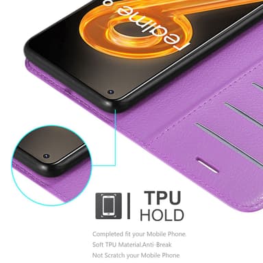 Realme 9 4G / 9 PRO+ Plånboksfodral Skal (Lila)