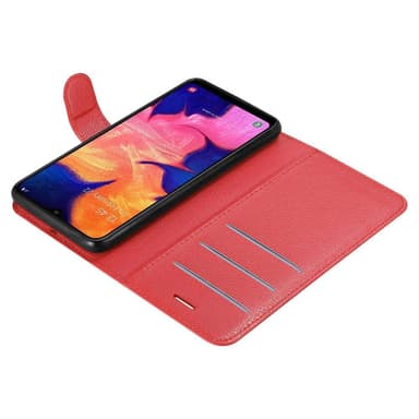 Samsung Galaxy A10 / M10 Plånboksfodral Skal (Röd)