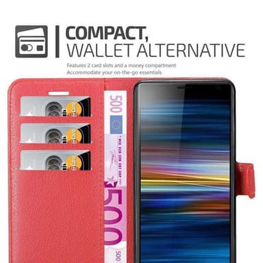 Sony Xperia 10 / Xperia XA3 Plånboksfodral Skal (Röd)