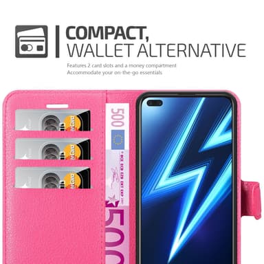 Realme 6 PRO Plånboksfodral Skal (Rosa)