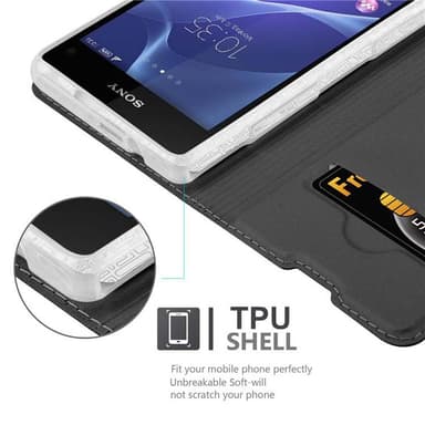 Sony Xperia Z1 COMPACT Fodral Skal Case (Svart)