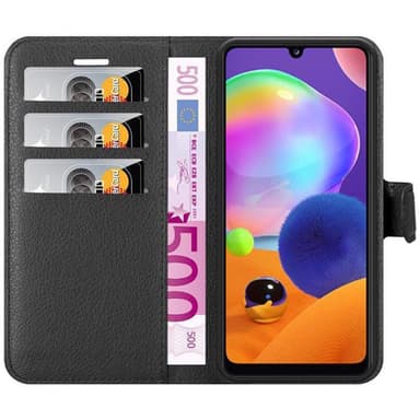 Samsung Galaxy A31 Plånboksfodral Skal (Svart)