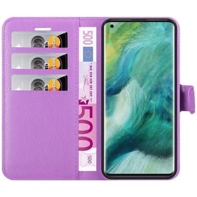 Oppo FIND X2 PRO Plånboksfodral Skal (Lila)
