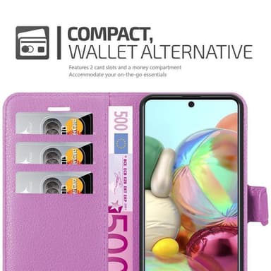 Samsung Galaxy A71 5G Plånboksfodral Skal (Lila)
