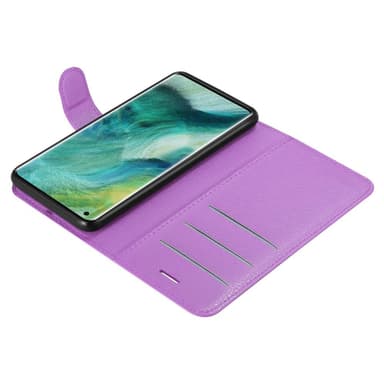 Oppo FIND X2 PRO Plånboksfodral Skal (Lila)