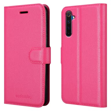 Realme 6 PRO Plånboksfodral Skal (Rosa)
