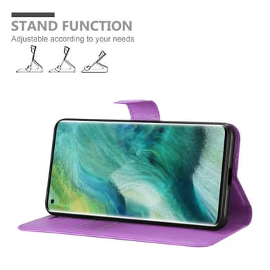 Oppo FIND X2 PRO Plånboksfodral Skal (Lila)