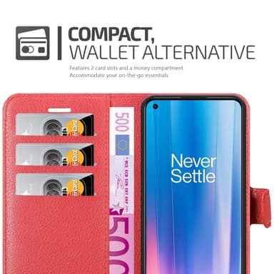 OnePlus Nord CE 2 5G Plånboksfodral Skal (Röd)