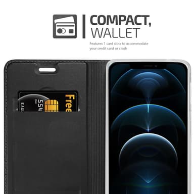 iPhone 12 / 12 PRO Fodral Skal Case (Svart)