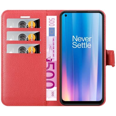 OnePlus Nord CE 2 5G Plånboksfodral Skal (Röd)
