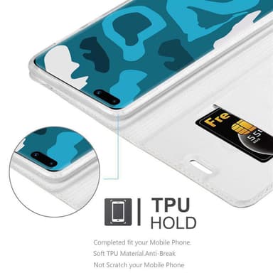 Huawei P40 Fodral Skal Case (Silver)