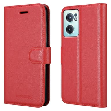 OnePlus Nord CE 2 5G Plånboksfodral Skal (Röd)
