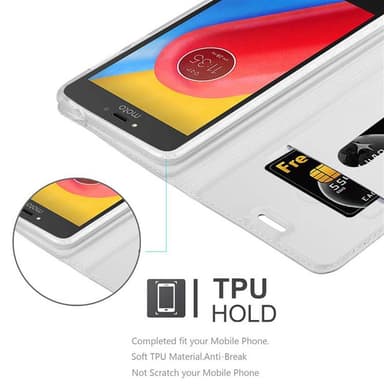 Motorola MOTO C PLUS Fodral Skal Case (Silver)