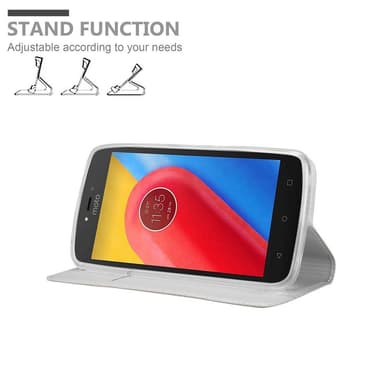 Motorola MOTO C PLUS Fodral Skal Case (Silver)