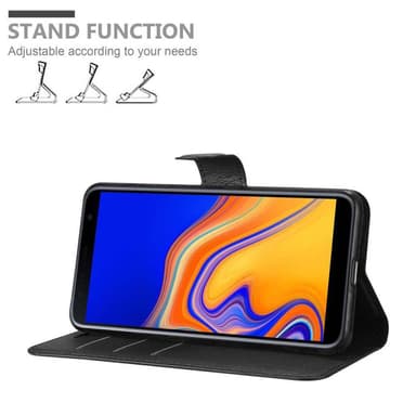 Samsung Galaxy J6 PLUS Plånboksfodral Skal (Svart)