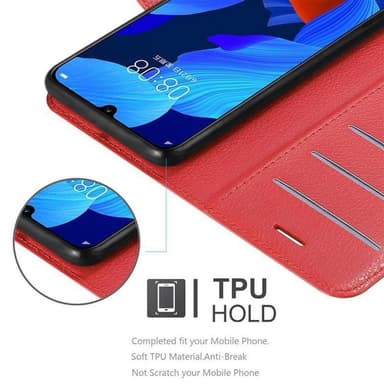 Huawei NOVA 5 / 5 PRO Plånboksfodral Skal (Röd)