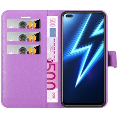 Realme 6 PRO Plånboksfodral Skal (Lila)