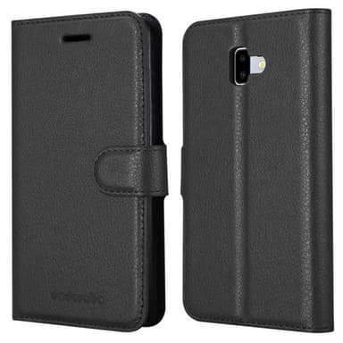 Samsung Galaxy J6 PLUS Plånboksfodral Skal (Svart)