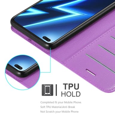 Realme 6 PRO Plånboksfodral Skal (Lila)