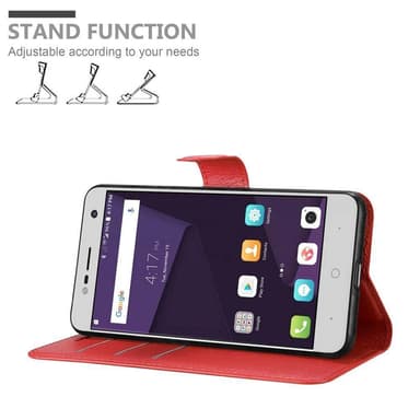 ZTE Blade V8 MINI Plånboksfodral Skal (Röd)