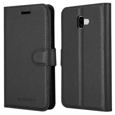 Samsung Galaxy J6 PLUS Plånboksfodral Skal (Svart)