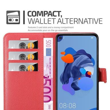 Huawei MATE 30 LITE Plånboksfodral Skal (Röd)