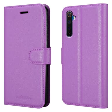 Realme 6 PRO Plånboksfodral Skal (Lila)