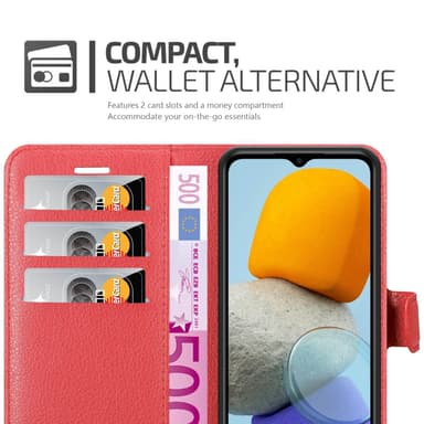 Samsung Galaxy M23 5G Plånboksfodral Skal (Röd)