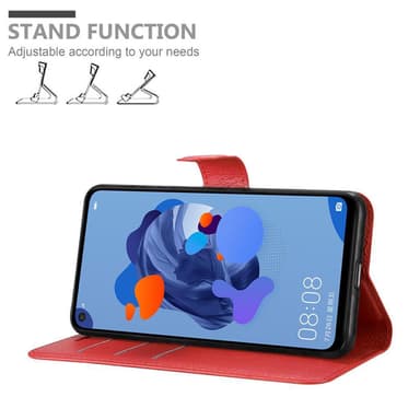 Huawei MATE 30 LITE Plånboksfodral Skal (Röd)