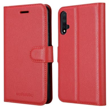 Huawei NOVA 5 / 5 PRO Plånboksfodral Skal (Röd)