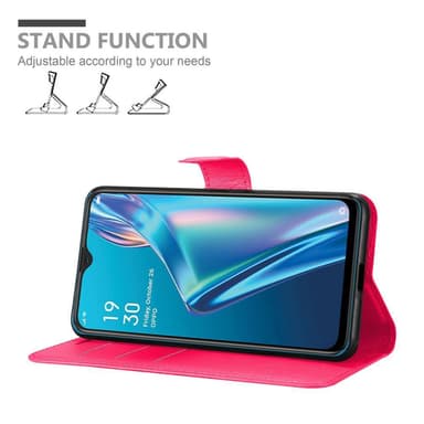 Oppo A12 Plånboksfodral Skal (Rosa)