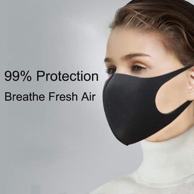 Återanvändbart munskydd / ansiktsmask 3-pack Vit