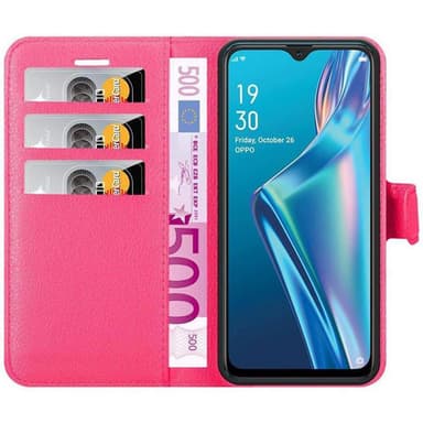 Oppo A12 Plånboksfodral Skal (Rosa)