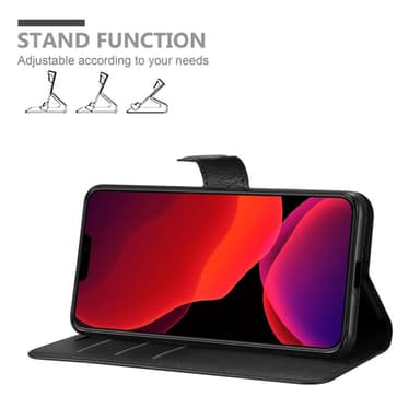 iPhone 12 PRO MAX Plånboksfodral Skal (Svart)