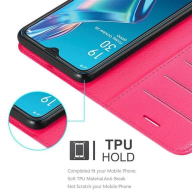 Oppo A12 Plånboksfodral Skal (Rosa)