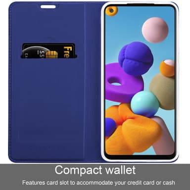 Samsung Galaxy A21s Fodral Skal Case (Blå)