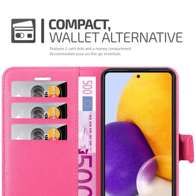 Samsung Galaxy A73 5G Plånboksfodral Skal (Rosa)