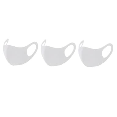 Återanvändbart munskydd / ansiktsmask 3-pack Vit