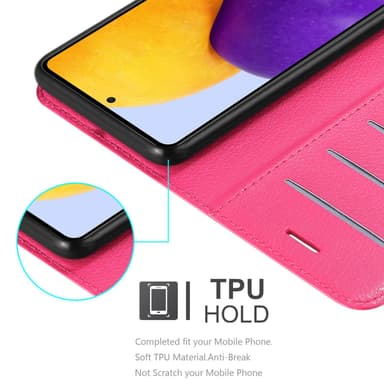 Samsung Galaxy A73 5G Plånboksfodral Skal (Rosa)