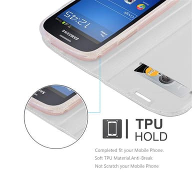 Samsung Galaxy S3 MINI Fodral Skal Case (Silver)