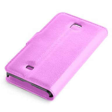 LG OPTIMUS F5 / LUCID 2 Plånboksfodral Skal (Lila)